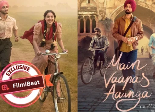 Promotional poster for Imtiaz Ali's film Main Vaapas Aaunga featuring Sharvari and Vedang Raina.