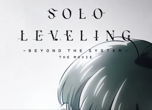 Artwork showing Sung Jinwoo from Solo Leveling, surrounded by shadows and glowing energy in a dynamic pose.