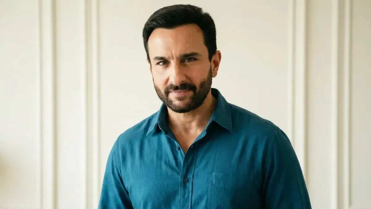 Saif Ali Khan in his Langda Tyagi character from the film Omkara, with a menacing expression.
