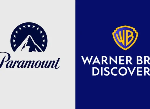 The Paramount and Warner Bros logos appearing next to each other