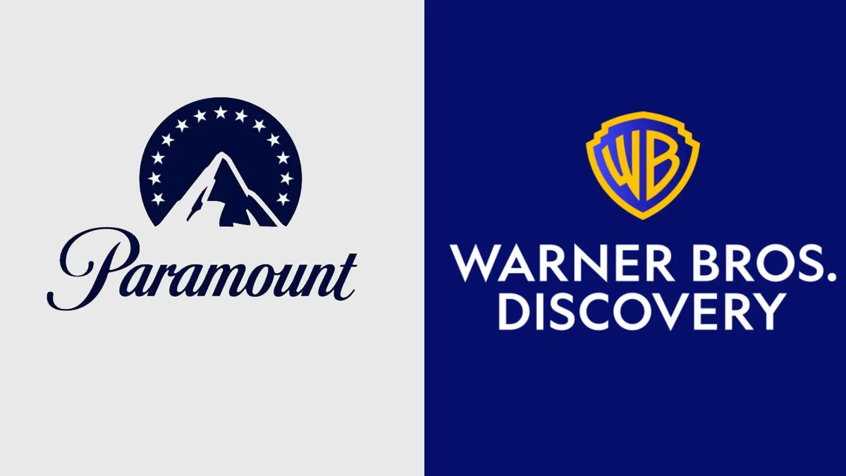 The Paramount and Warner Bros logos appearing next to each other