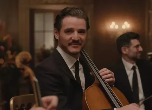 Promotional image for the movie 'Behemoth!' featuring Pedro Pascal.