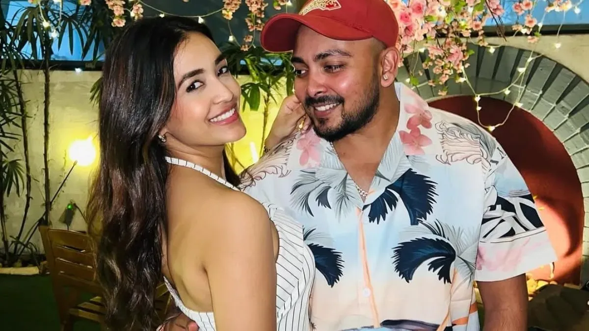 Prithvi Shaw and Akriti Agarwal in a thoughtful moment, hinting at new developments.