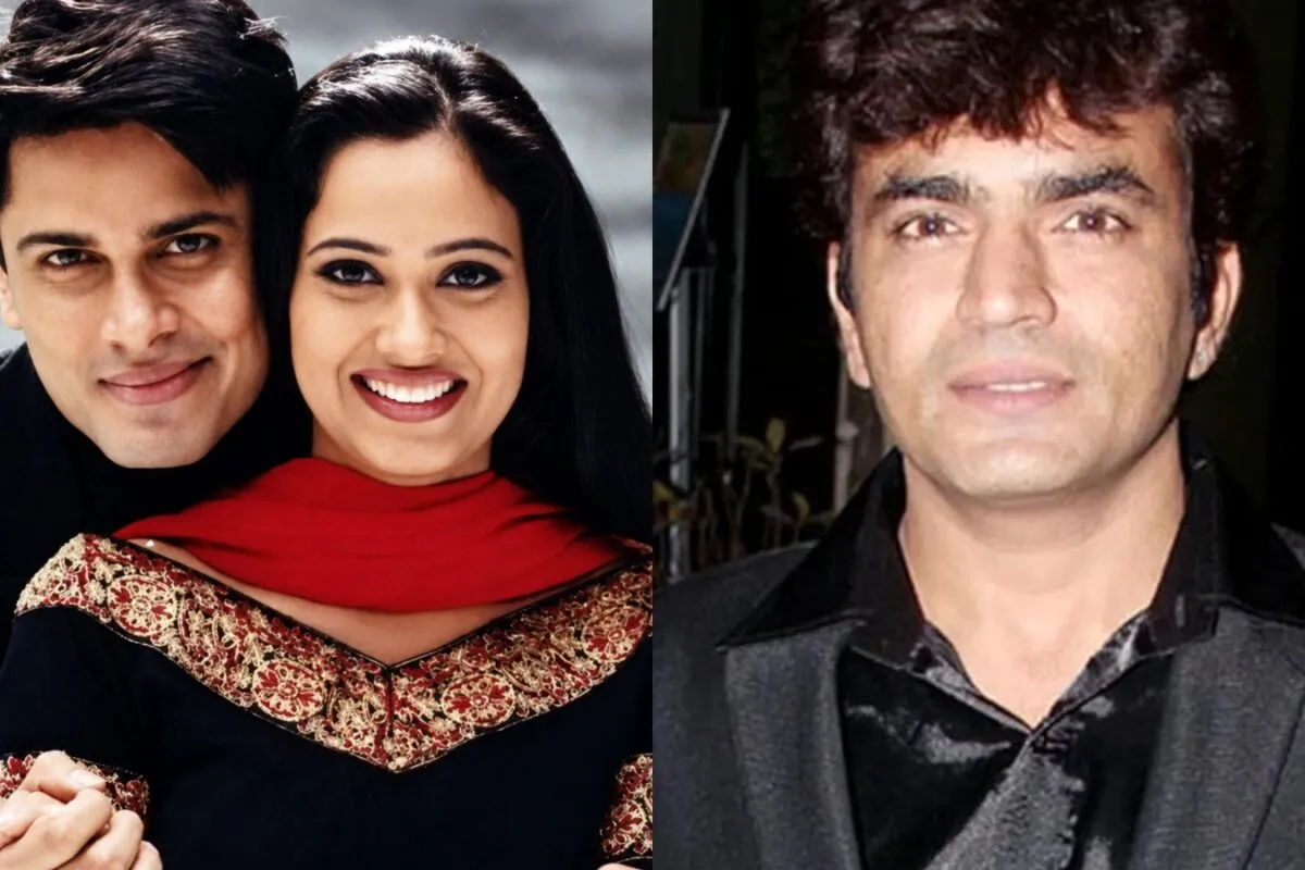 Shweta Tiwari and Raja Chaudhary posing together years ago