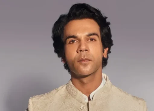 Rajkummar Rao looking serious and focused, perhaps in character for a film.