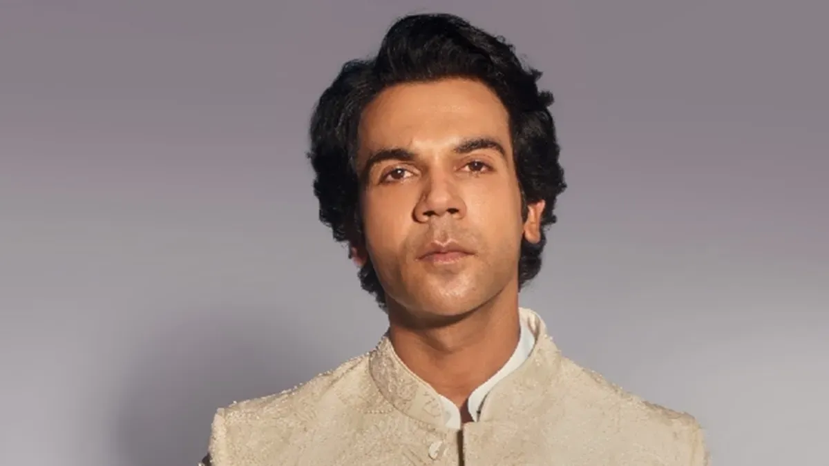Rajkummar Rao looking serious and focused, perhaps in character for a film.