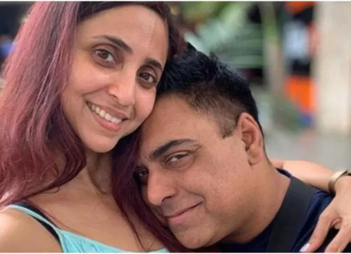 Ram Kapoor and Gautami Kapoor smiling together.