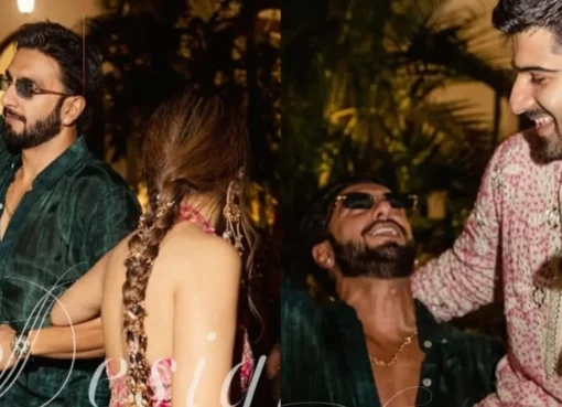 Ranveer Singh dancing and smiling at his cousin's wedding in Goa