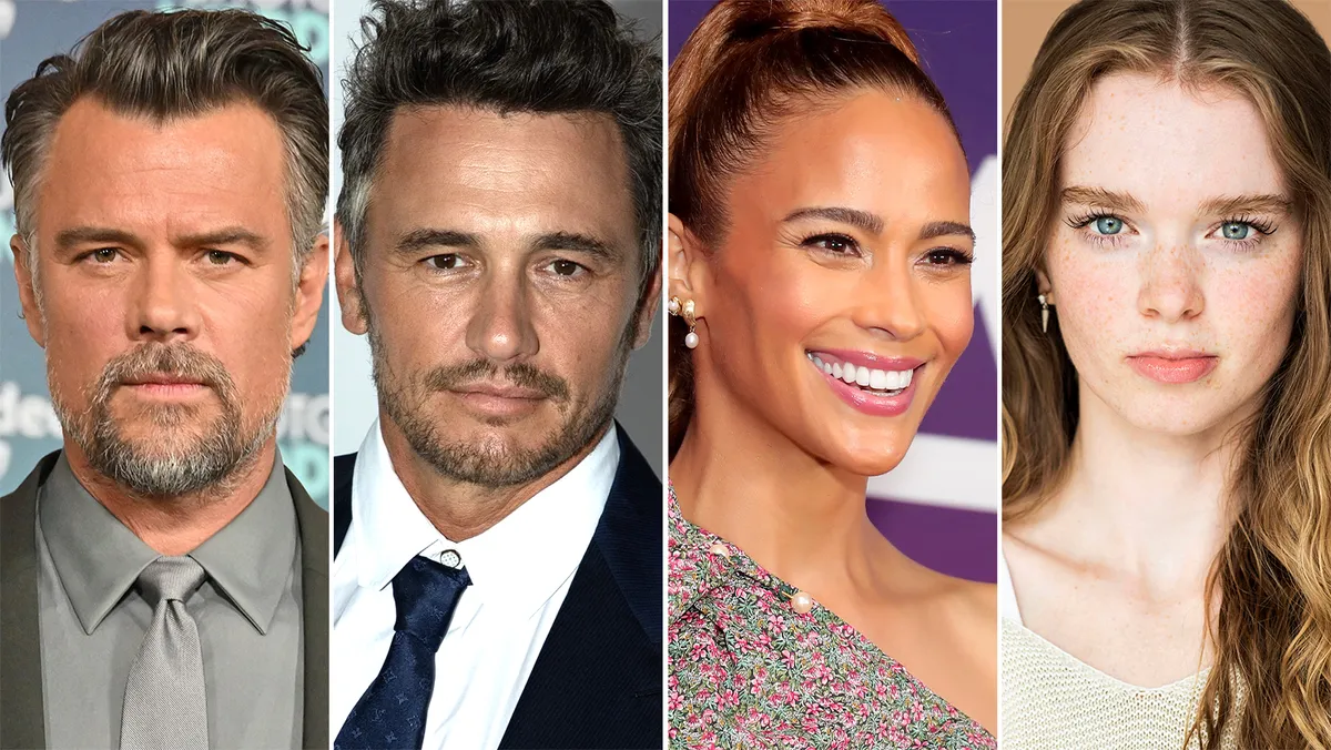Photo of actors Josh Duhamel, James Franco, Paula Patton, and Summer H. Howell together.