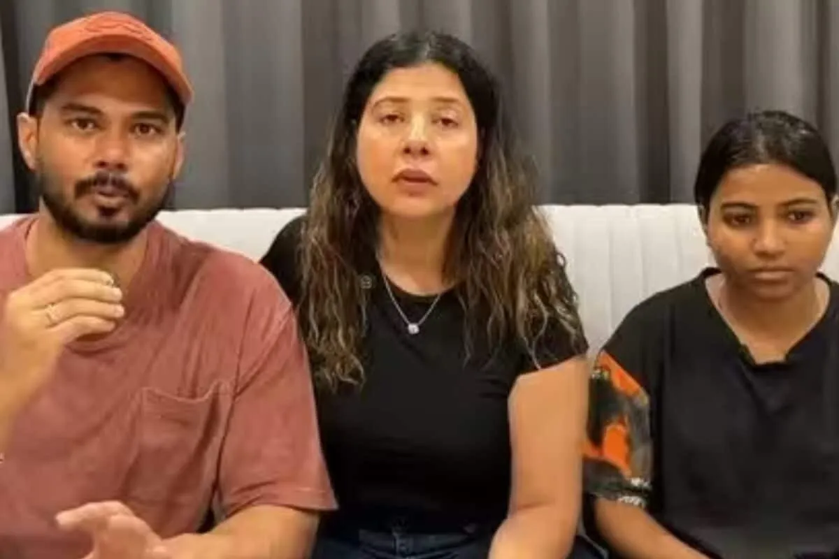 Sambhavna Seth and Avinash Dwivedi looking concerned and supportive.