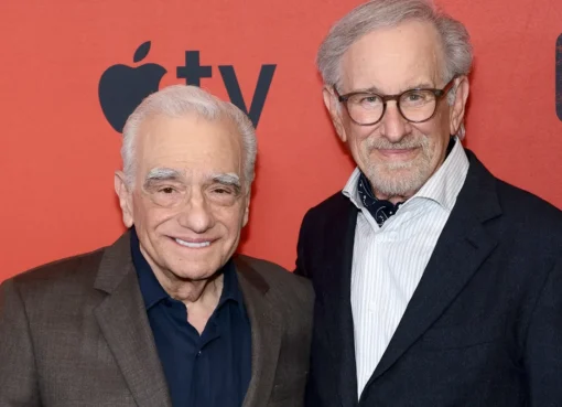 A composite image featuring Martin Scorsese, Steven Spielberg, Zendaya, and Tom Holland at July 2026 events.