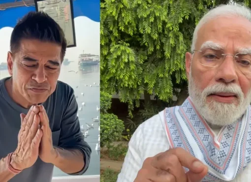 Actor Sudesh Berry during a recent interview talking about PM Modi