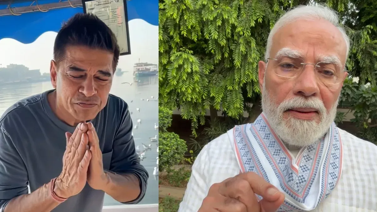 Actor Sudesh Berry during a recent interview talking about PM Modi