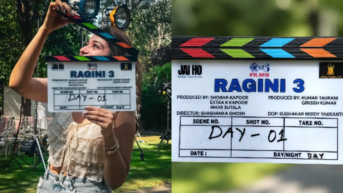 Tamannaah Bhatia on the set of Ragini 3 in London.