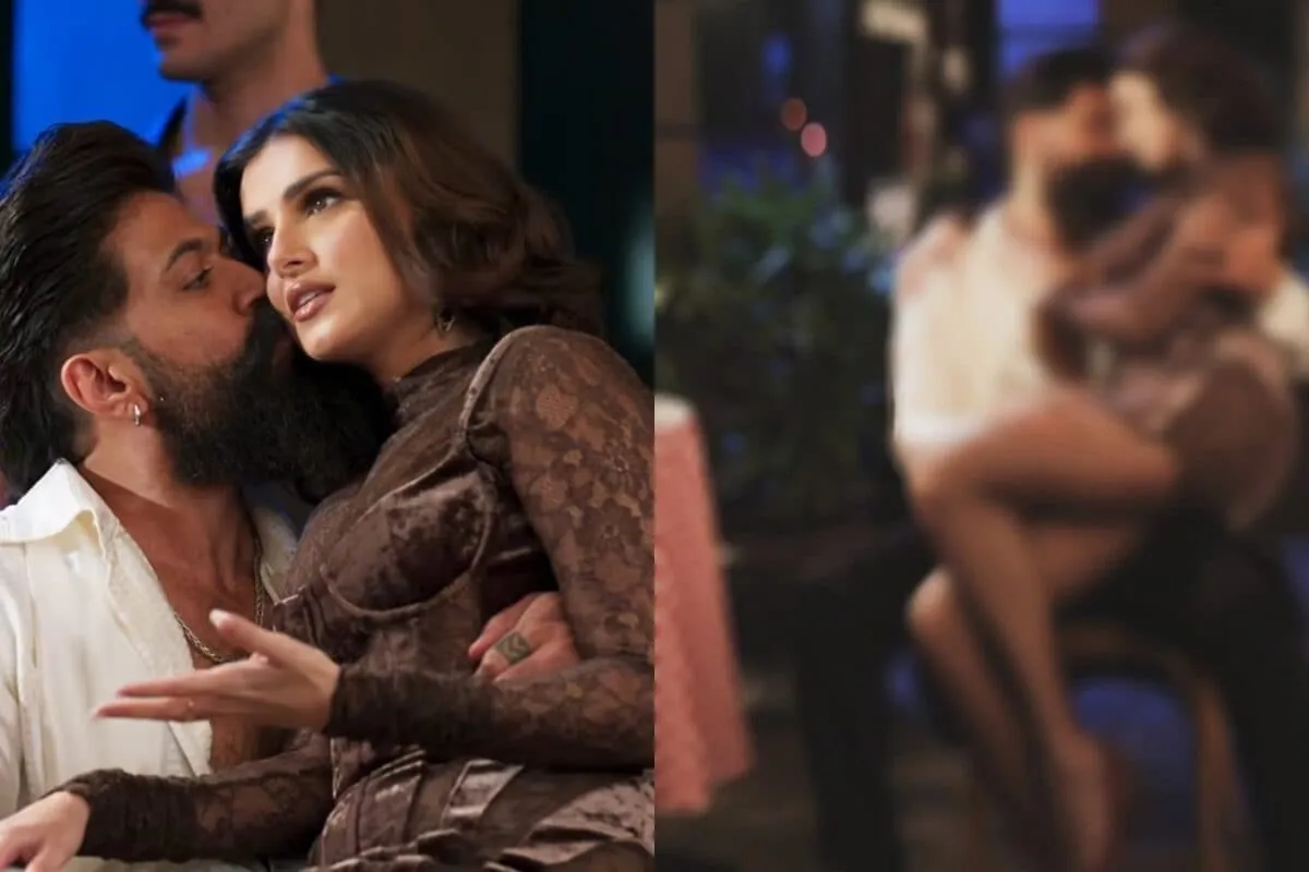 Tara Sutaria and Yash looking close and natural on a movie set.