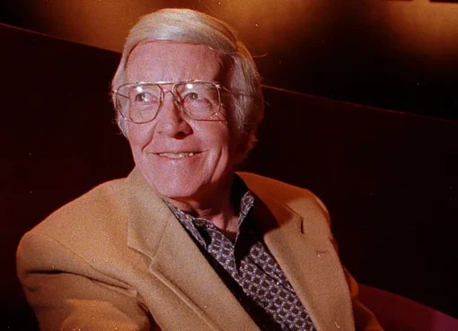 A portrait of Don Iwerks, the legendary Disney executive and innovator.