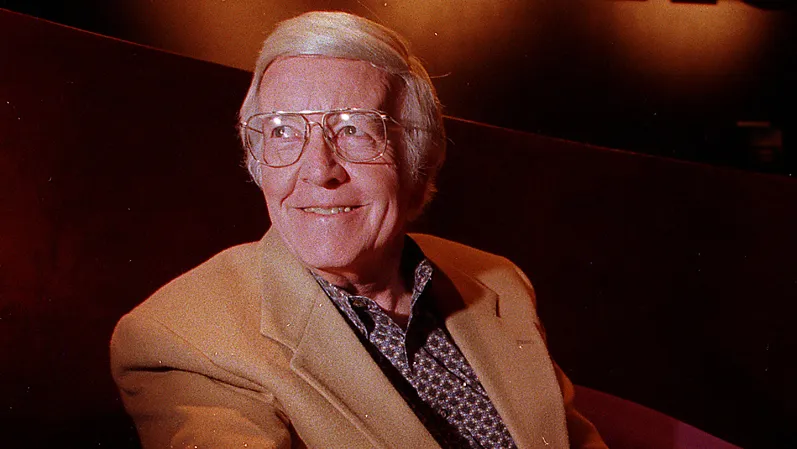 A portrait of Don Iwerks, the legendary Disney executive and innovator.