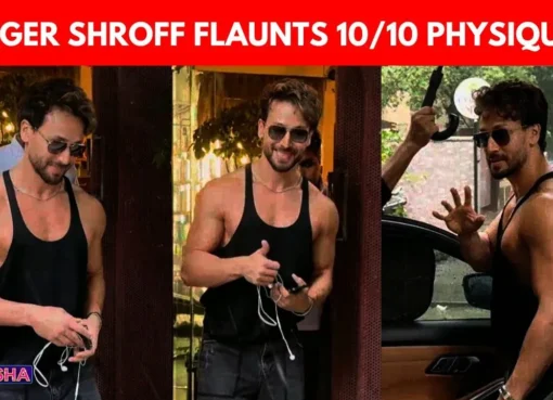 Tiger Shroff in a black vest and black jeans, looking stylish and cool in Mumbai.