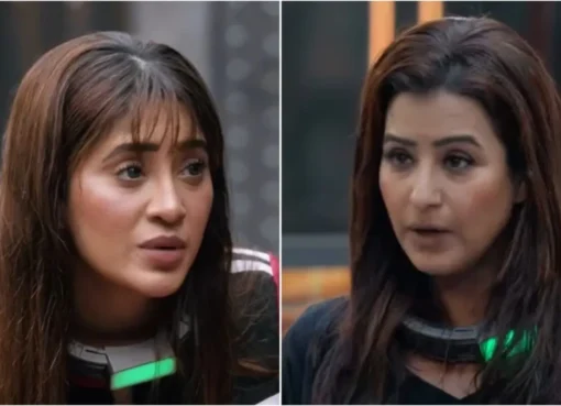 Vikas Gupta and Shilpa Shinde in a heated discussion on the set of Lock Upp 2.