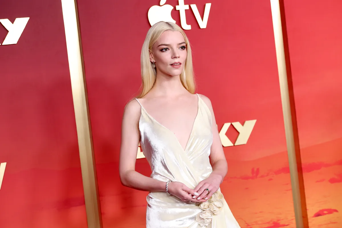 Close-up of Anya Taylor-Joy smiling slightly.