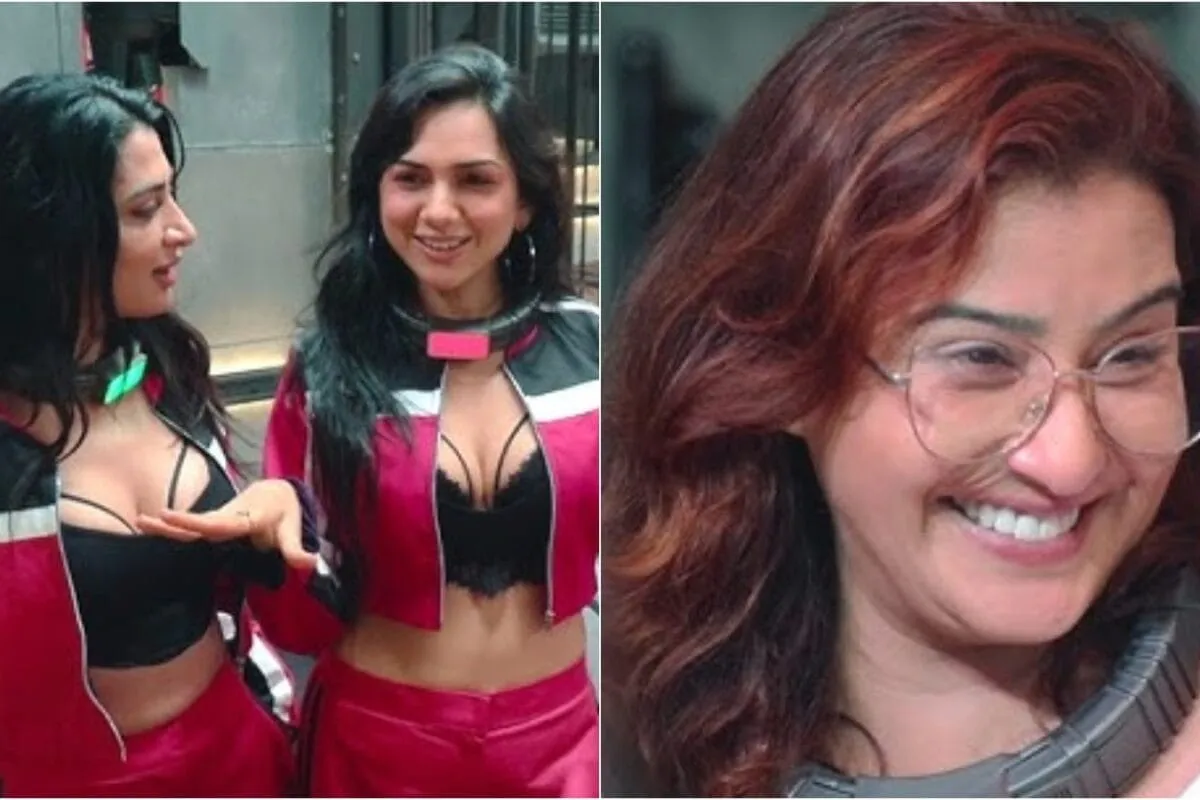 Shilpa Shinde smiling during a fun video interaction with friends