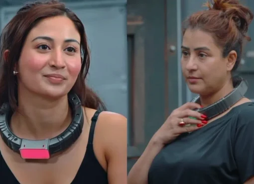 Shreya Kalra looking angry during a confrontation on Lock Upp