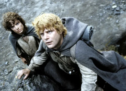 Actor Sean Astin, who played Samwise Gamgee in *Lord of the Rings*, speaking at an event.