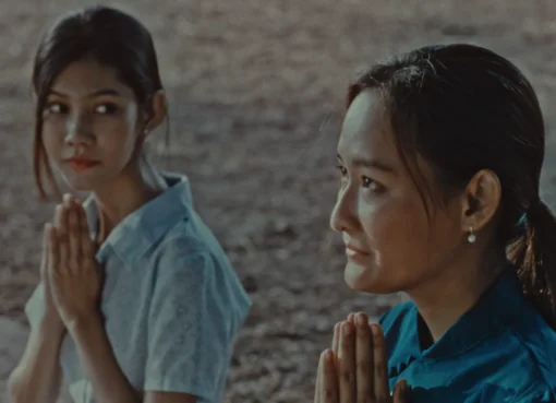 Still from the film 'Fruit Gathering' showing two women, hinting at their deep, unique connection.