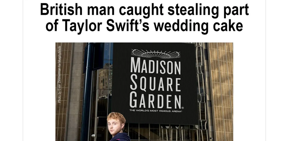 A colorful stage set of the musical Two Strangers (Carry a Cake Across New York)