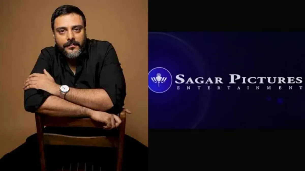 Sagar Pictures Entertainment logo with a globe motif, symbolizing their global expansion.