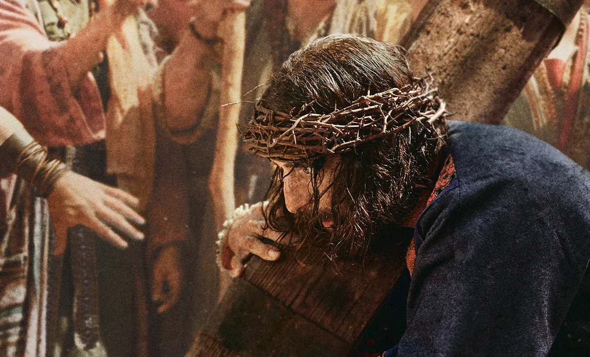 Screenshot from 'The Chosen' Season 6 trailer showing Jesus.
