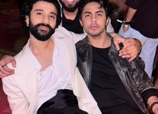 Aryan Khan looking serious at a public event