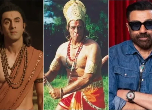 A comparison of the new Ramayana movie style and the classic look of Dara Singh