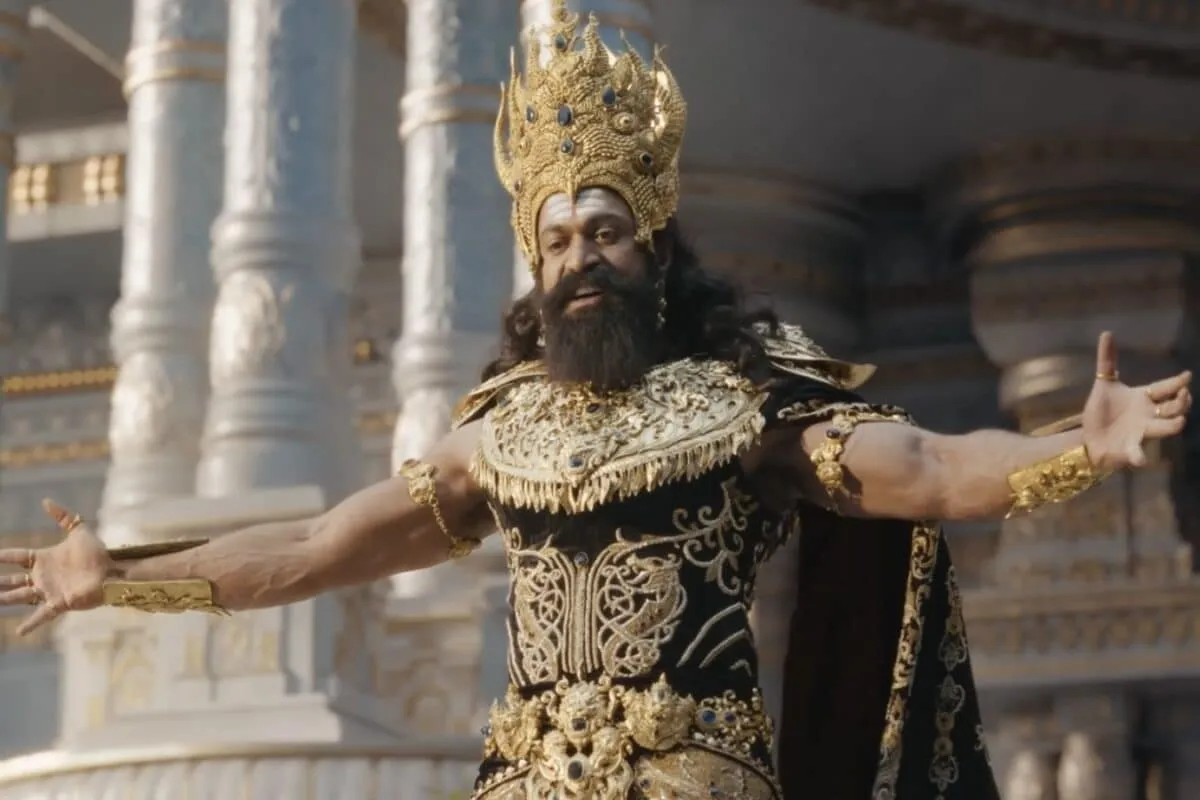 A still image from the Ramayana trailer showing Yash as Ravana.
