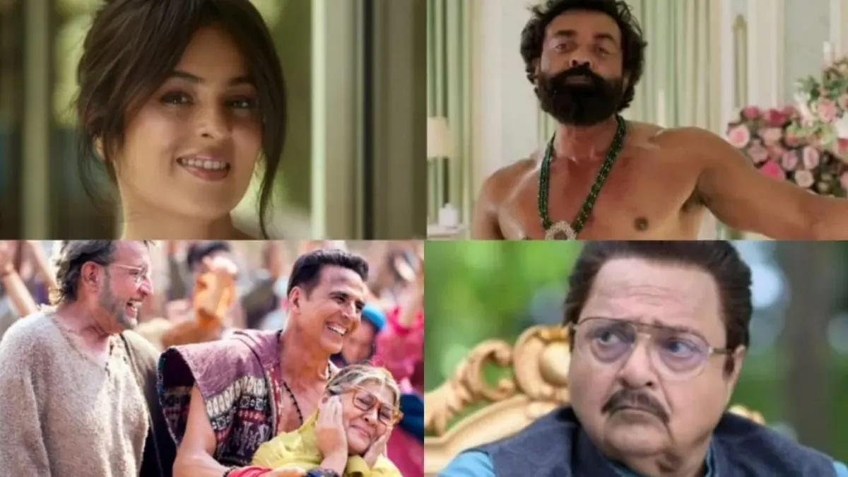 Bobby Deol looking intense, alongside Rakesh Bedi, Danish Pandor, and Anjana Sukhani, highlighting their impactful performances.