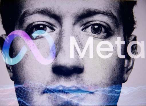 A graphic showing the Meta logo with a cancel symbol over it