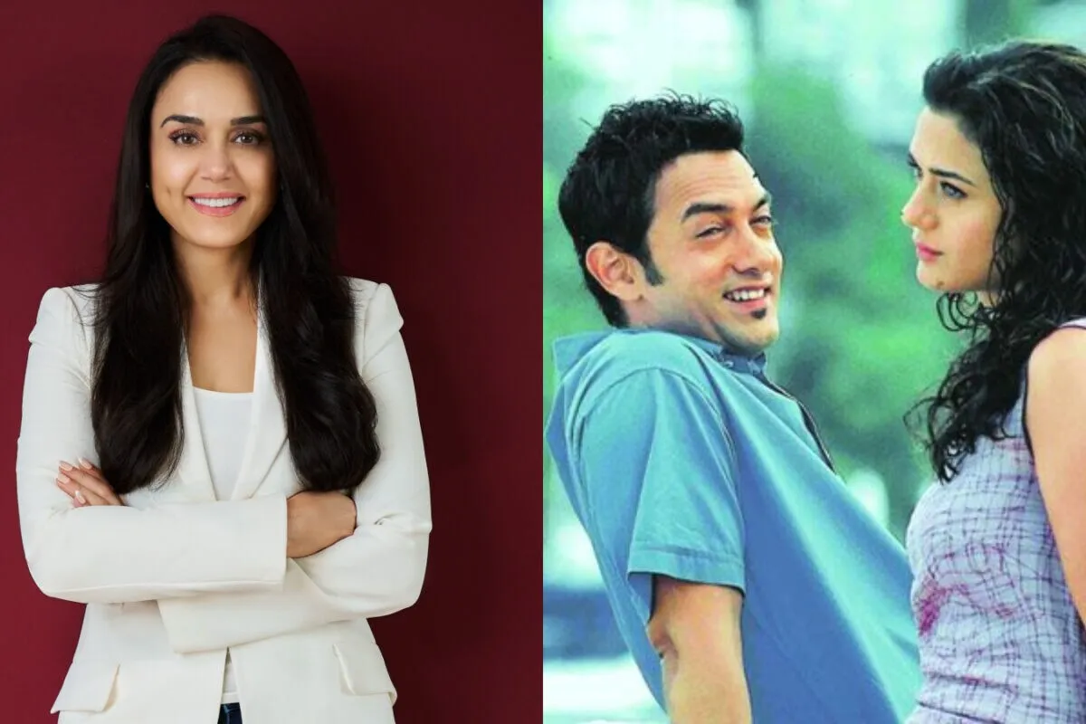 Preity Zinta with her signature smile, talking about her return to films.
