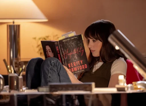 A graphic for Amazon's Verity movie.