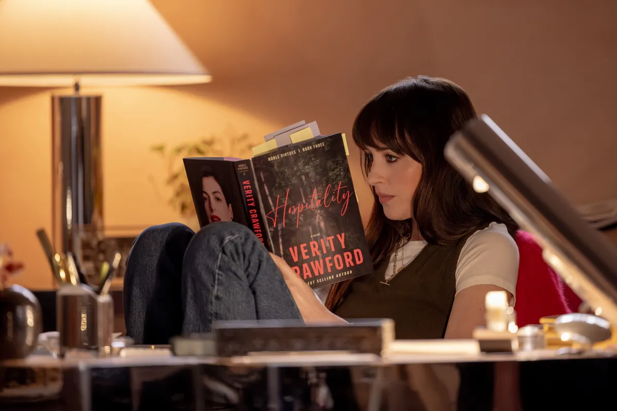 A graphic for Amazon's Verity movie.