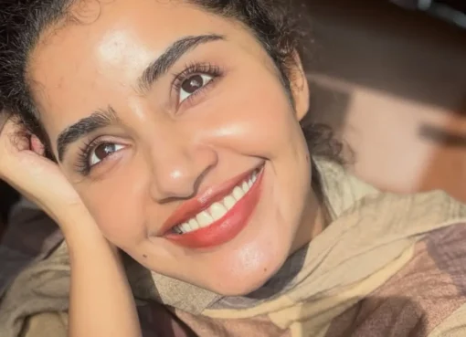 Anupama Parameswaran looking thoughtful.
