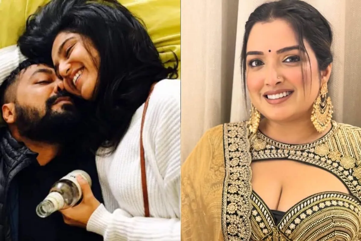 Collage of Anurag Kashyap, Shubhra Shetty, and Amrapali Dubey.
