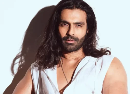 Actor Ashmit Patel speaking passionately.