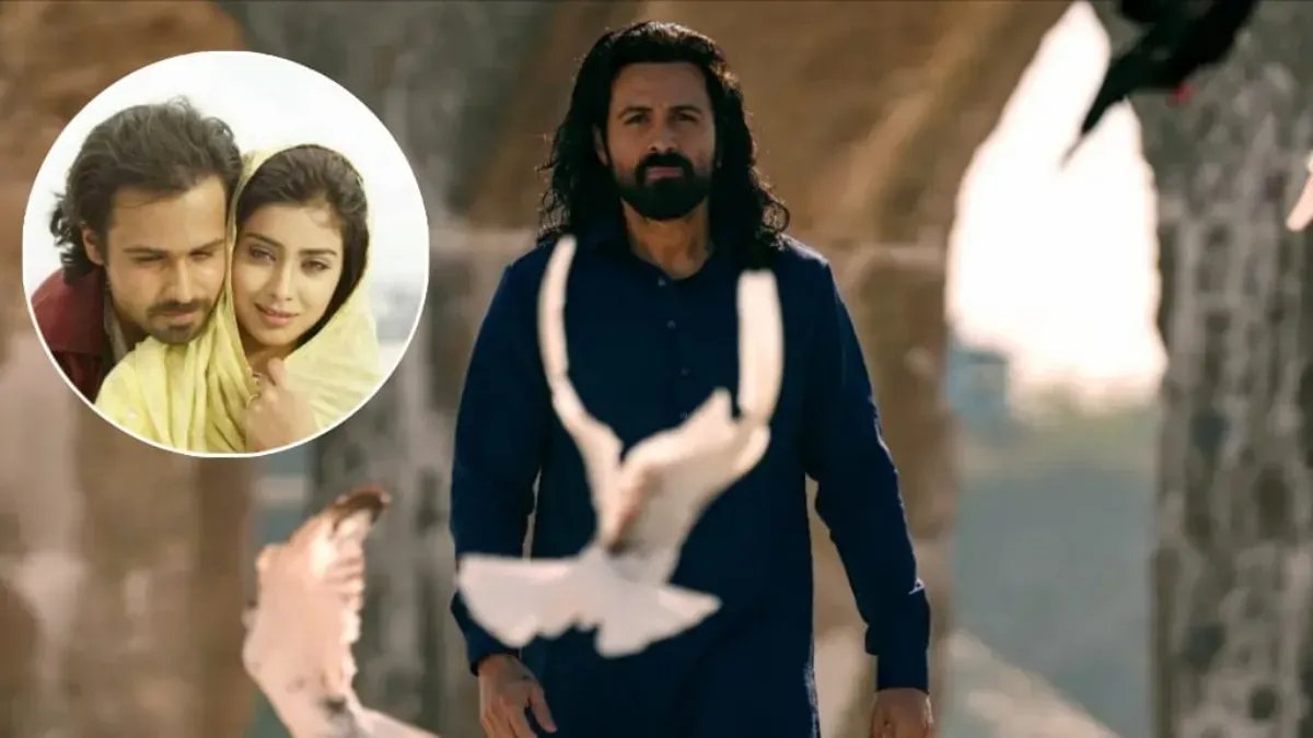 A movie poster for Awarapan 2, featuring a brooding Emraan Hashmi.