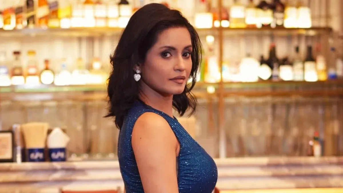 Actress Bhavna Pani during an interview, looking thoughtful.