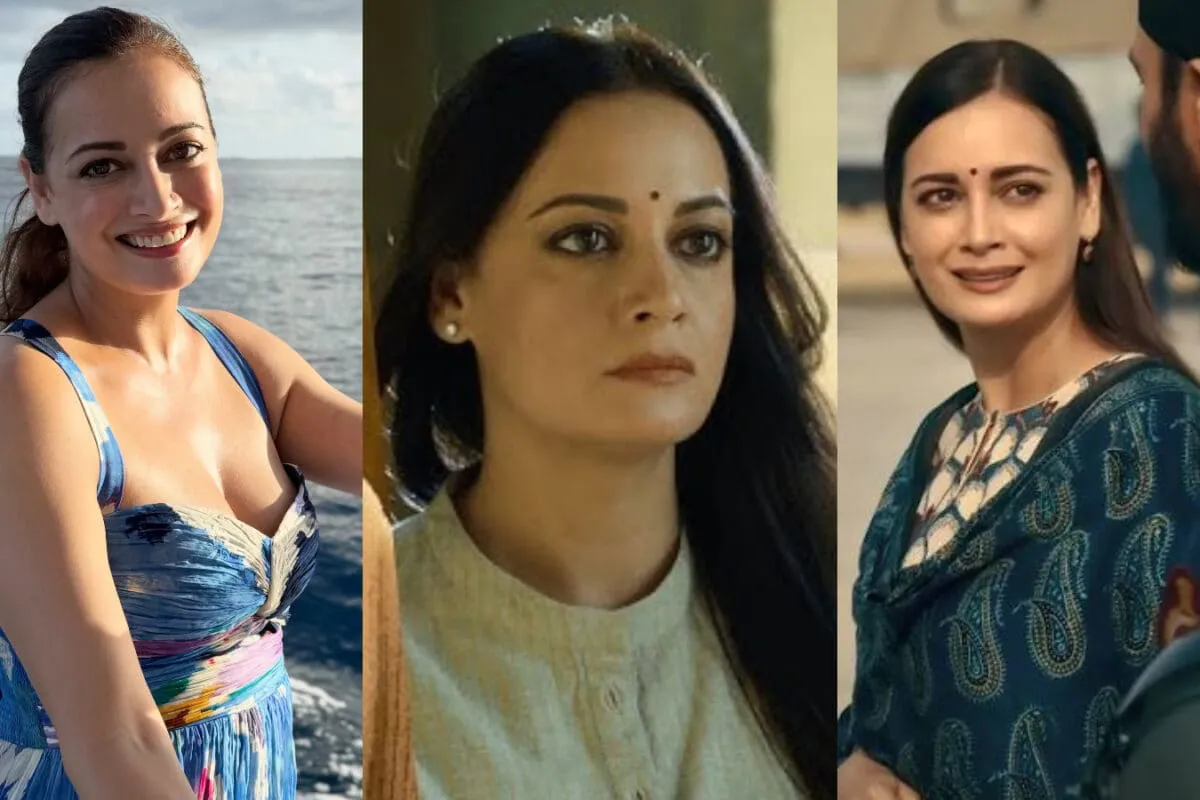 Dia Mirza posing for a photo.