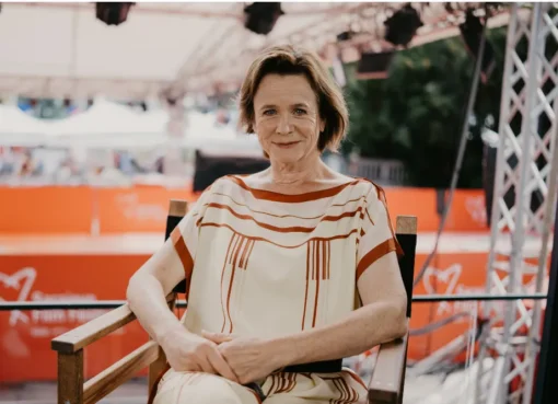 Emily Watson smiling.