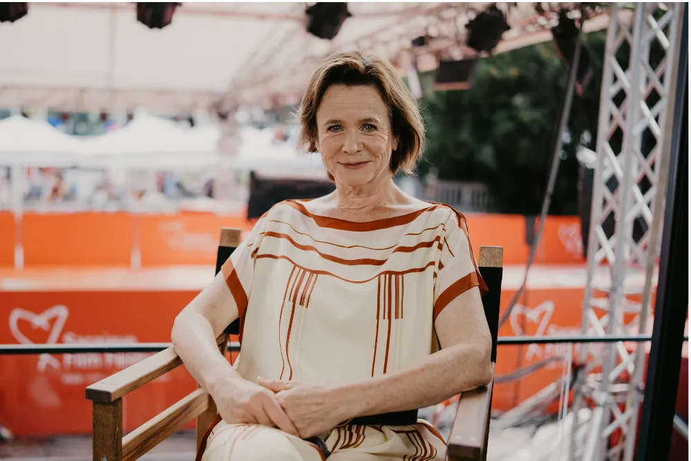 Emily Watson smiling.