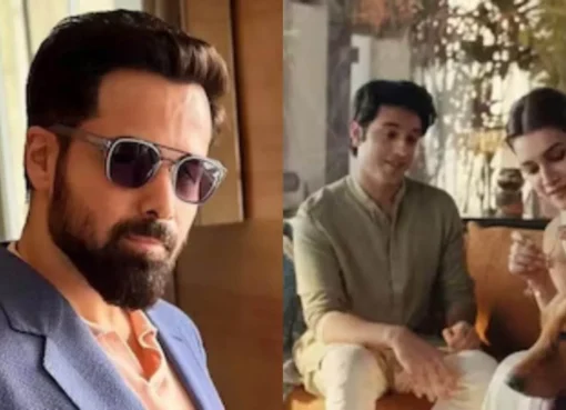 Collage of Emraan Hashmi and Kriti Sanon.