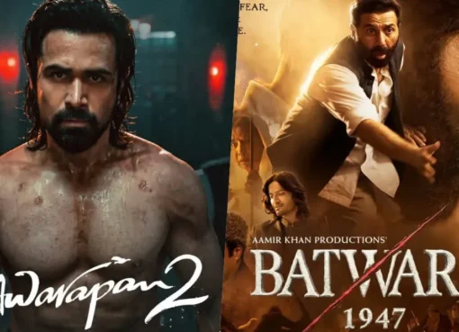 Movie posters for Awarapan 2 and Batwara 1947.