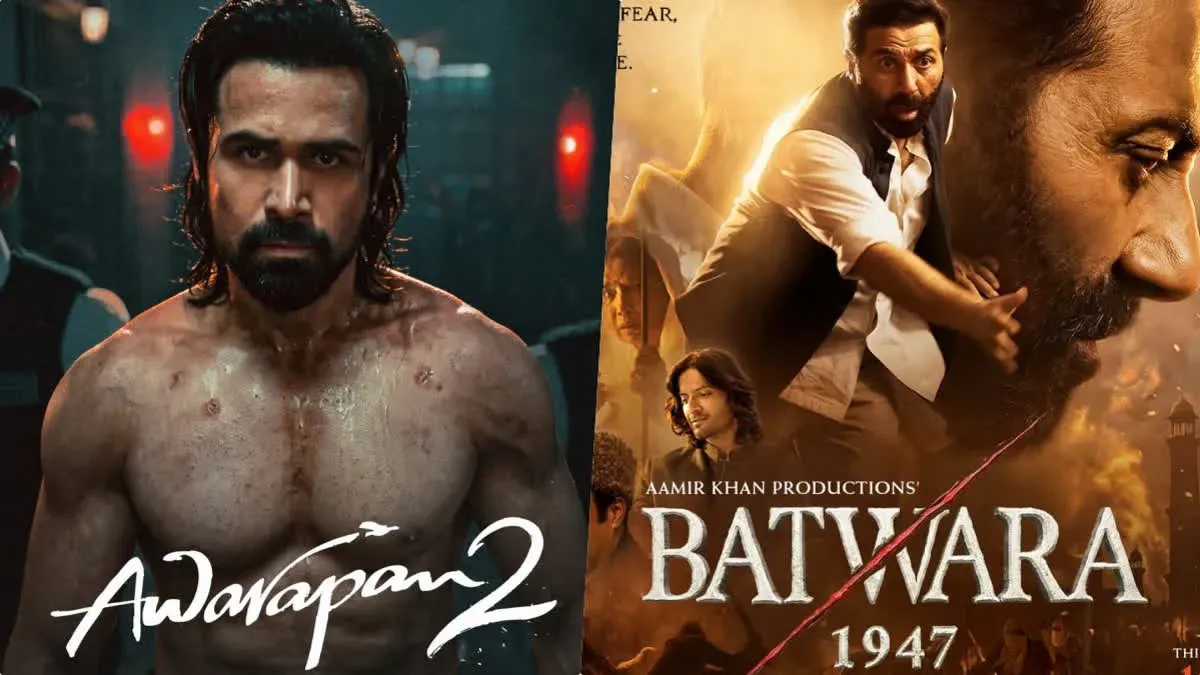 Movie posters for Awarapan 2 and Batwara 1947.